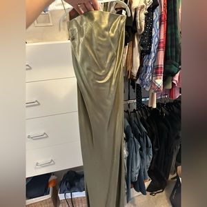 bec + bridge green dress.